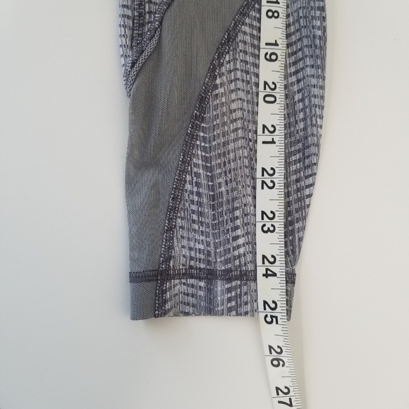 Lululemon Inspire Tight II Size 4 Mesh Arrow Jacquard Battleship Silver Spoon - Picture 12 of 16